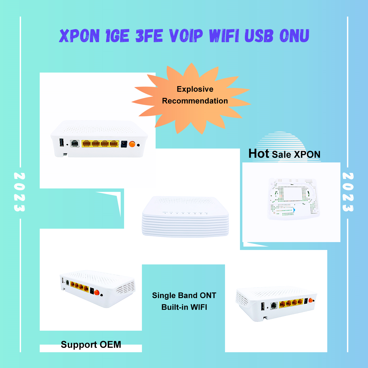 hot sale XPON built in WIFI POTS 