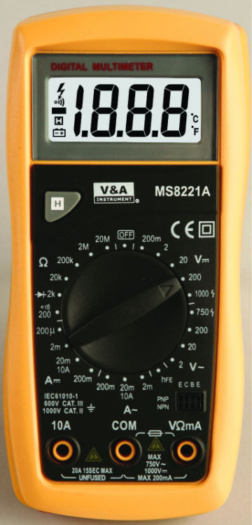 Digital Multimeter Auto power off multimeter MS8221D V&A