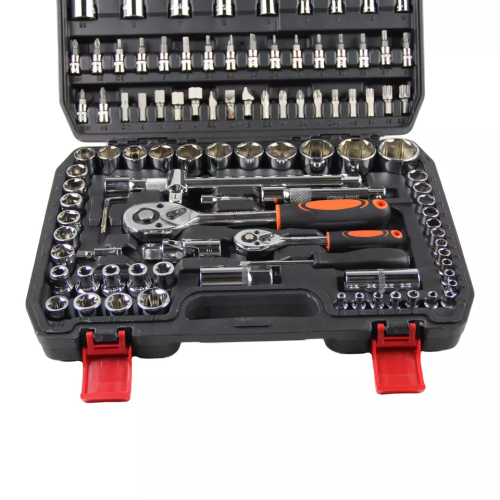 Top Product 108PCS Kit Car Repair Sockets Set Hand Tool Sets Kombinationssockelschlüssel mit Kunststoff -Toolbox