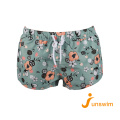 100% Polyester Flower estampados de estampado pantalones cortos de playa