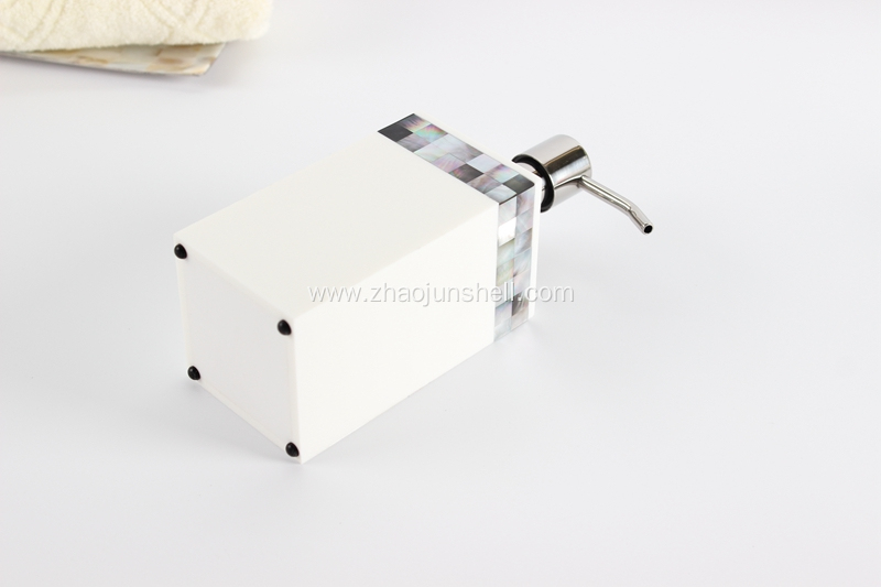 Black Mother of Pearl Resin Soap Pump