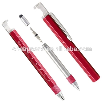 logo metal tool pen with ruler sacrew driver phone touch tip and phone rack