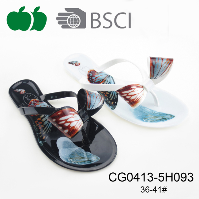 Hot Sale Summer Fashion Women Pvc Flip Flop