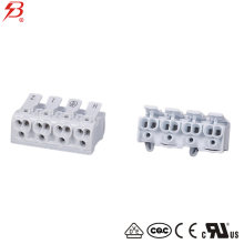 4 poles fast connection push wire quick connector