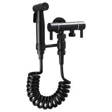 Kinglions 304 Stainless Steel Black Hand-held Bidet Sprayer Tap