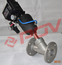ss304 regulating flange angle valves with solenoid valve