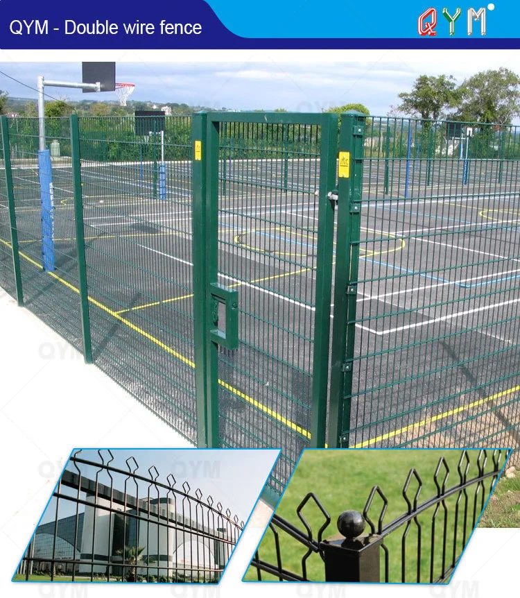 Powder Coated Double Wire Mesh Fence Welded Metal 868 Fence