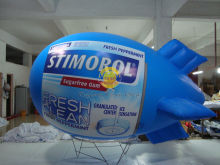 Bule Inflatable Helium Zeppelin With 540x1080 Dpi Printing For Outdoor Advertising