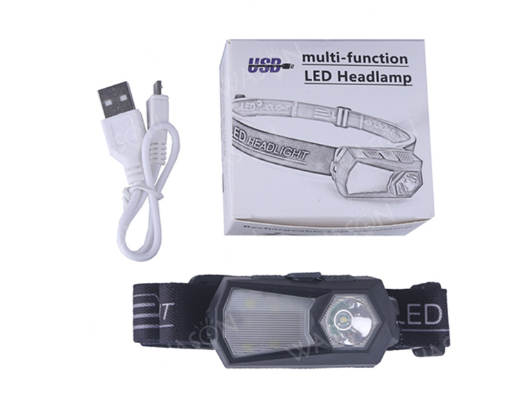 New Intelligent Rechargeable Headlamp Super Bright 360 Free Adjustable Comfortable Led Head Lamp For Adults And Kids