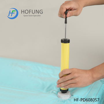 Vacuum compressed bag valve for clothes and bedding