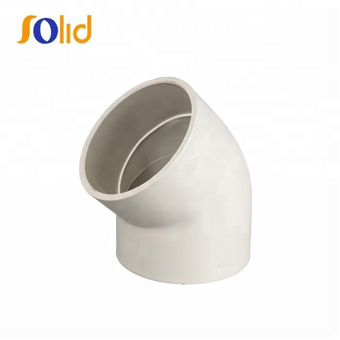 Plastic Pvc Pipe Fittings PVC 45 Degree Elbow