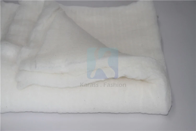 White Color Virgin Poly Microfiber Fill Silk Like Garment Polyester Wadding