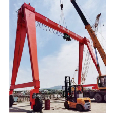 CE Certified 10T 20M Span Rubber Tired Tire Gantry Crane for Sale