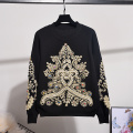 Autumn New Fashion Embroidery patches Beading Knit