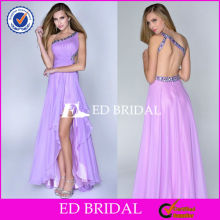 2625 Popular Style One Shoulder Sexy Open Back High Low Dancing Queen Evening Dresses