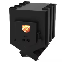 New Design Wood Burning Cooking Stove with Flat Plate and Wood Heating Fireplace - Free Flow Stove