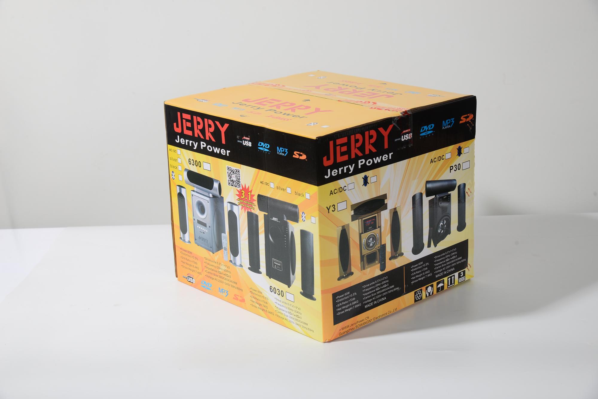 AC 220V and DC 12V power USB SD FM 3.1 JERRY speaker for computer 3.1 surround system / multimedia JERRY speakers 3.1