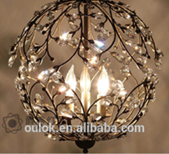 classical candle lamp pendant light