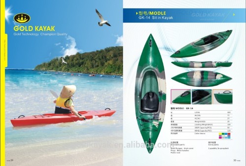 hot selling plastic kayak single sit in kajak & sport kajak & kayak