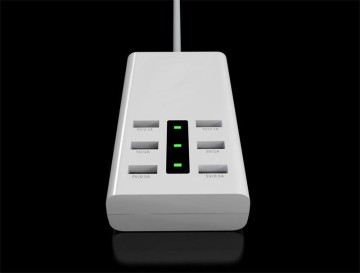6 Port USB Charger Adapter 5V 7.2A