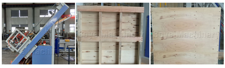 economic space occupation Stringer Pallet Nailing Machine