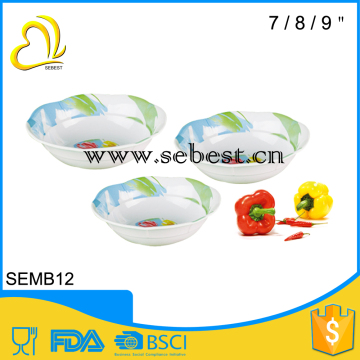 flower shape melamine dinner bowls