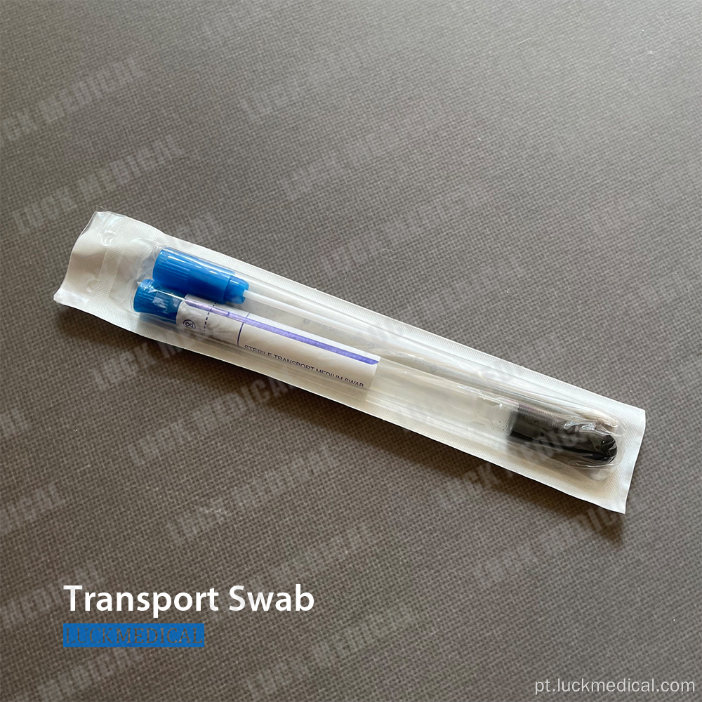 Cultura bacteriana e swab de transporte