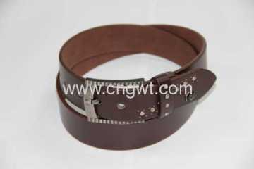 Garment Leather Flat Pu Belt?