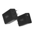 Accesorios telefónicos QC3.0 Tipo-C 2-puertos USB Wall Charger