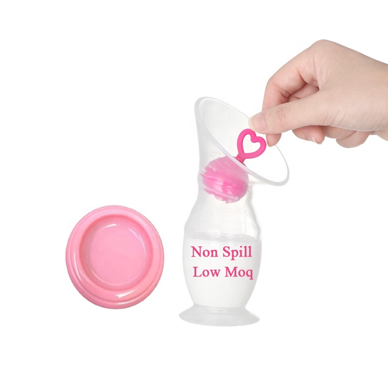 OEM Custom Logo Portable Hands Free Wearable Breastfeeding Collector Massage Silicone Suction Base Silent Manual Breast Pump