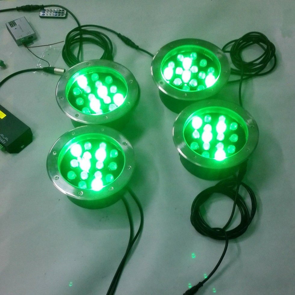 Farebné zahalenie svetla RGB LED podzemné svetlo