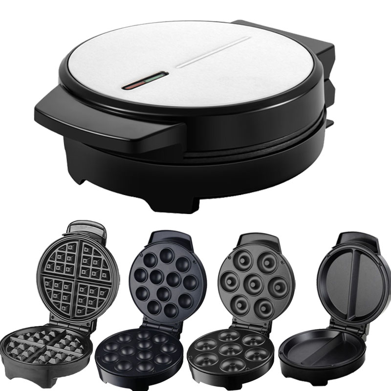 Commercial Non Stick Detachable Waffle Maker Iron egg Bubble Waffle Heat Ice Cream Panini Sandwich Waffle maker electric