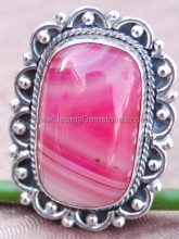 925 silver ring rutile stone