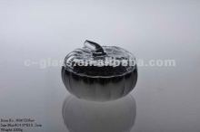 halloween pumkin shaped glass jar