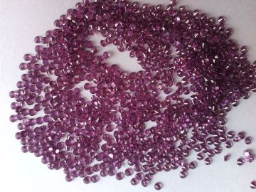 0.06 Carats Rhodolite Garnet Gemstones For Loose Gemstones Pendants