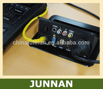 Aluminum USB tabletop socket