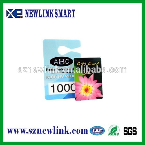 shenzhen high quality parkig permit card manufacturer