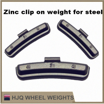 zn steel rims clip on wheel balance weights