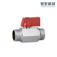 Brass Ball Valve With PTFE Seal Chrome Plated
