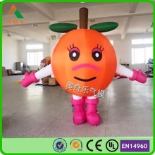 Custom cartoon inflatable fruit/ giant inflatable apple for advertising
