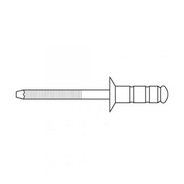 Stainless steel countersunk multigrip blind rivet