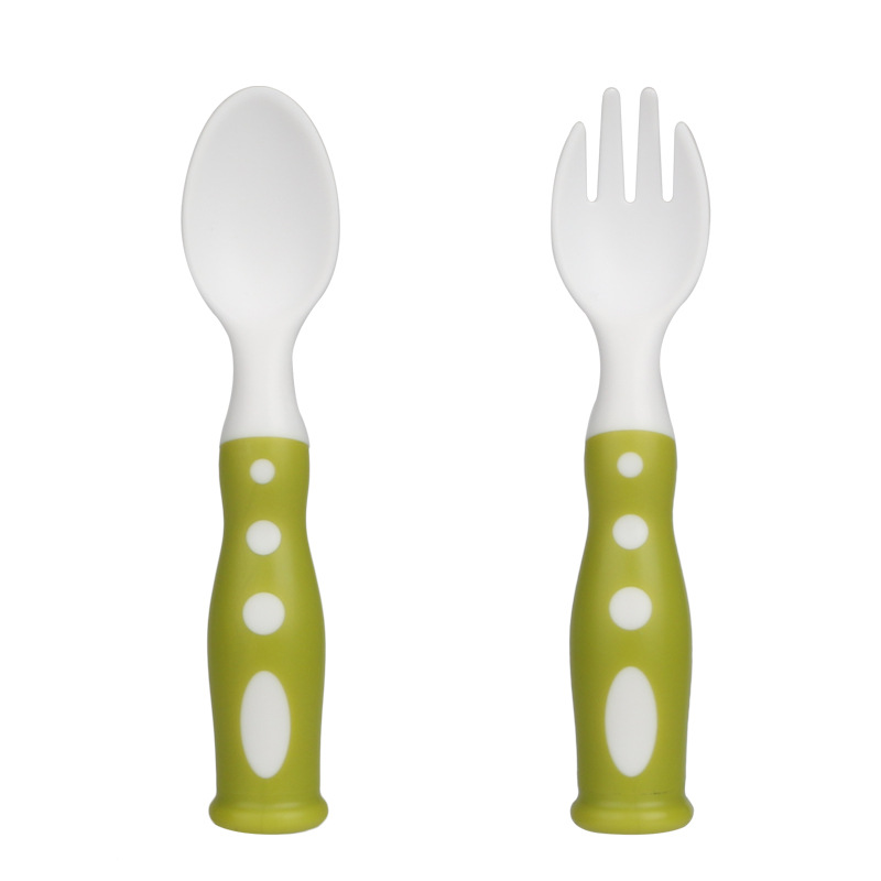 Reusable Eco Plastic Spoons Baby Eating Food Training Feeding Spoon