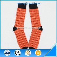 Sock Habit Mens Colorful Patterned Dress Socks Orange