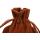 Round brown velvet bags for jewelry supplier