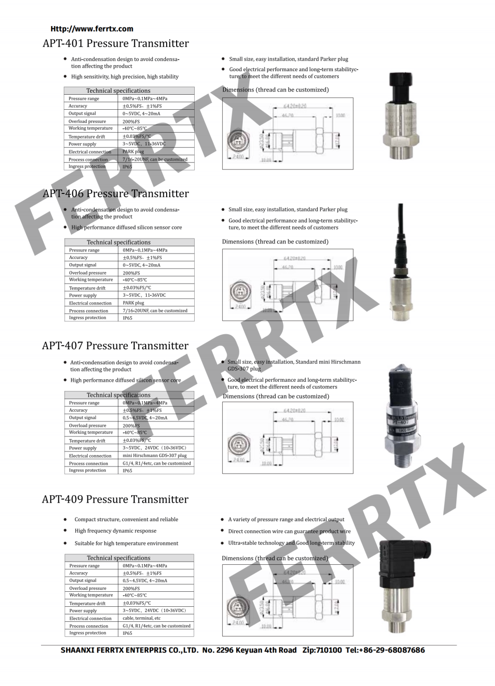 Sensor de presión Pressure Sensor