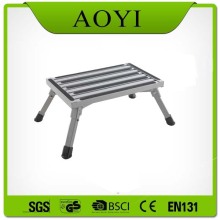 Folding work platform stool