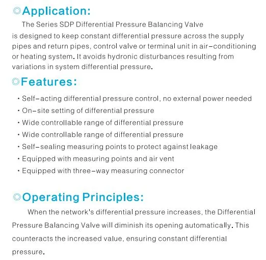 Picv Brass Differential Pressure Balancing Valve Pn16