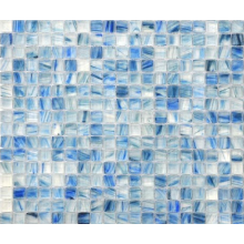 Tie-dye glass crystal mosaic for swimming pool