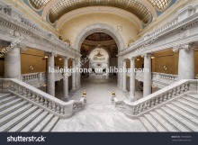 Natural polishing Jazz white durable indoor marble granite stair tread