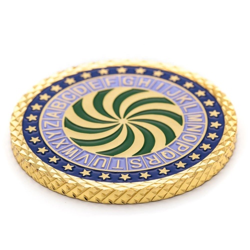 Moneda de oro de desafío de buena calidad personalizada